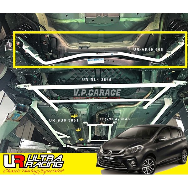 Perodua myvi 2018+ - original ultra racing rear anti roll bar / rear ...