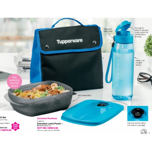 tupperware lunch tote