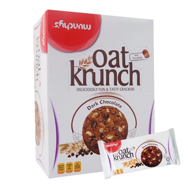 Munchy's Oat Krunch 50gX12pack Dark Chocolate | Shopee ...