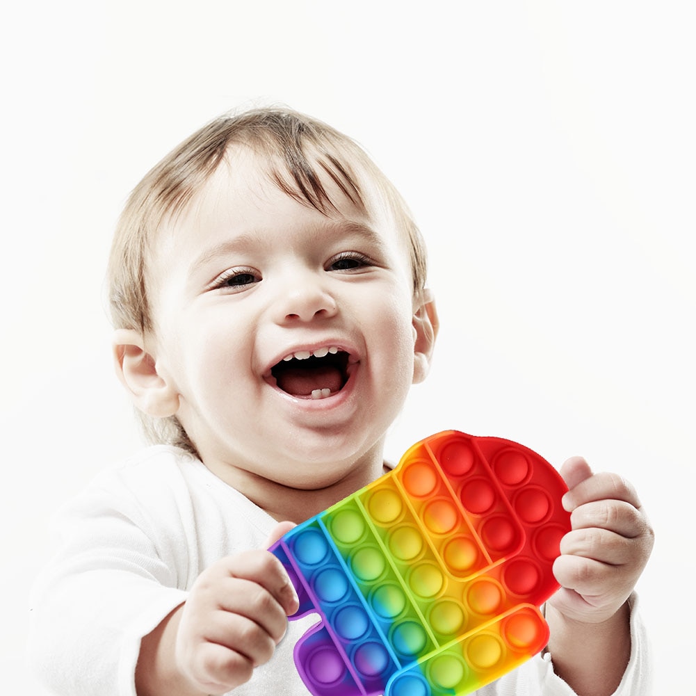 Versatile Quality 2021 Tiktok Pop It Murah Push Bubble Fun Ice Cream Shaped Fidget Reusable Children Adult Stress Rel... - Image 5