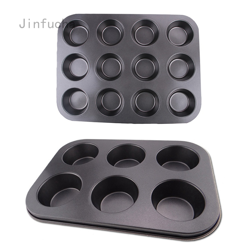 Non Stick Deep Cup Cake Baking Tray Tin Muffin Yorkshire Pudding Bakeware F&F