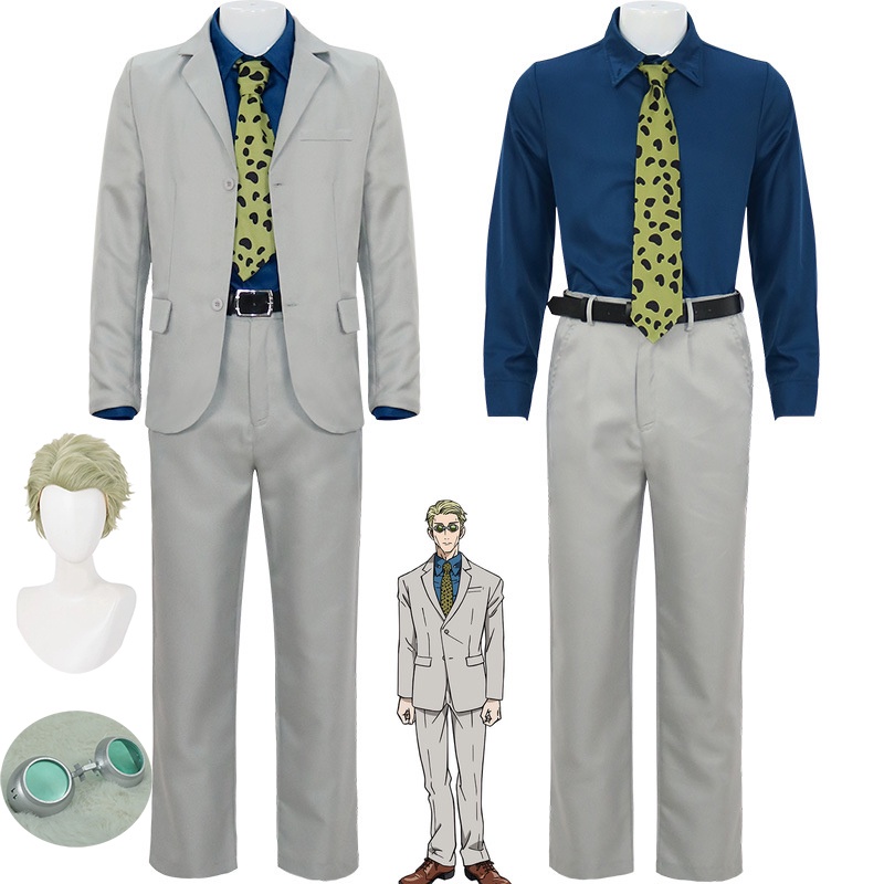 Anime Jujutsu Kaisen Kento Nanami Cosplay Costume Wigs Glasses Men Suit