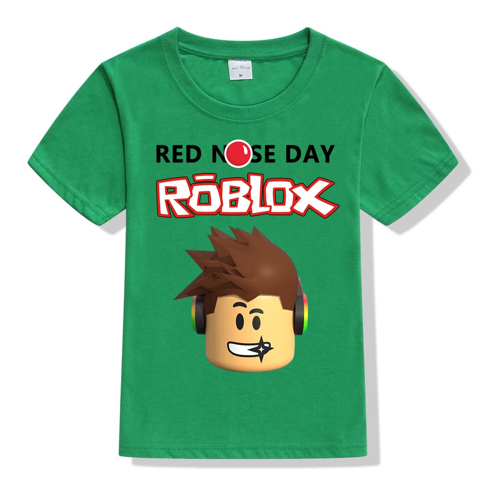 Boys Roblox Kids Cartoon Short Sleeve T Shirt Summer Casual - 