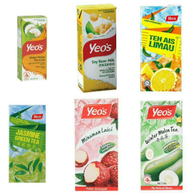 Yeo's asian drinks-assorted(6pcs x250ml) | Shopee Malaysia