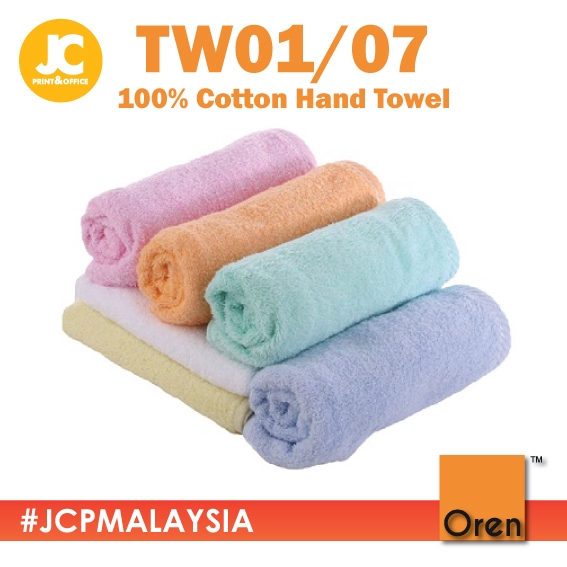 OREN SPORT 100 Cotton Hand Towel 6 colors TW01 / TW07 Shopee Malaysia