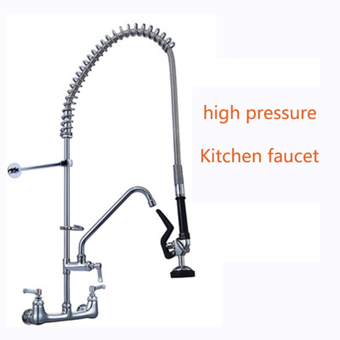 Pre Rinse Kitchen Restaurant Sink Faucet Wall Mounted Heavy Duty