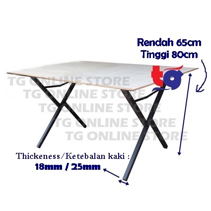 (3 Kaki / 3 Feet) Night Market Foldable Table / Pasar Malam Kaki Meja ...