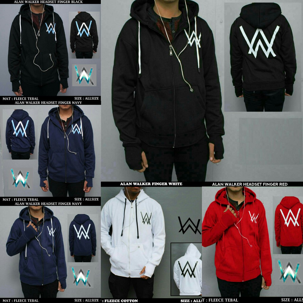 alan walker hoodie shopee