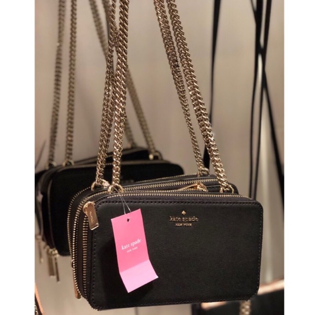 Kate spade Connie Double Zip Chain Crossbody Bag | Shopee Malaysia