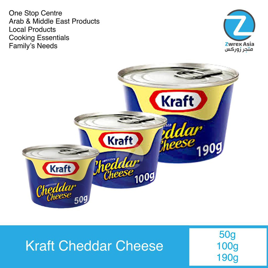 (ZWREX) KRAFT Canned Cheddar Cheese 50g/100g/190g Shopee Malaysia