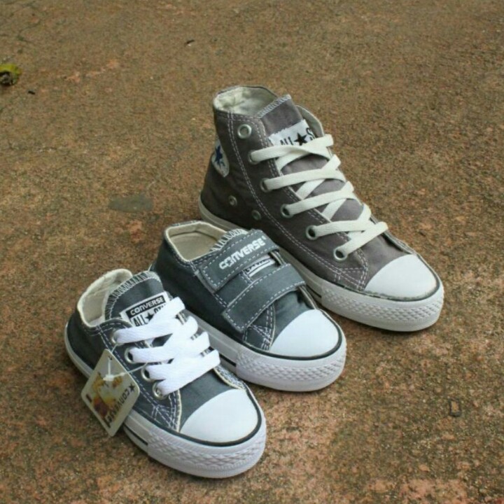 kids gray converse