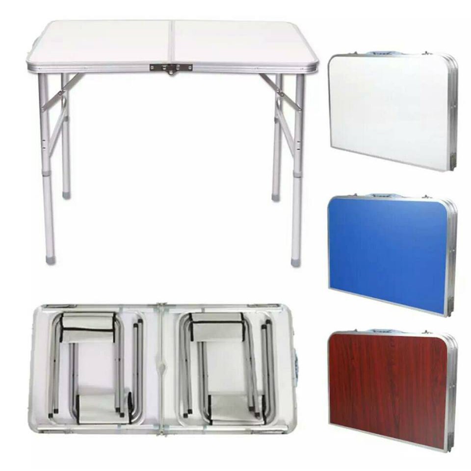 Adjustable Height Foldable Aluminium Table Camping  Outdoor 