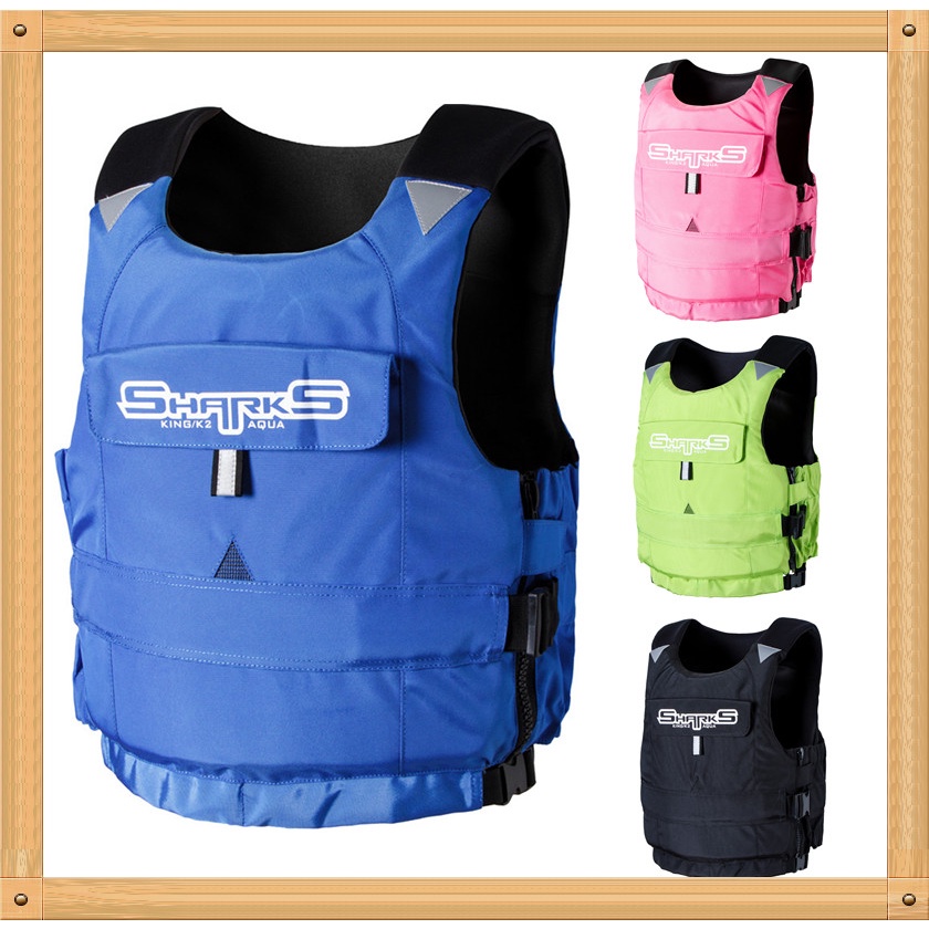 Nylon Life Jacket PFD Water Ski Flotation Vest Crotch Strap PFD Safety