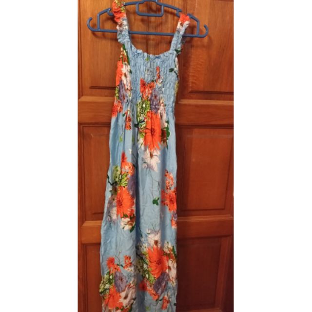 Sky Blue flower summer dress (RS1373) | Shopee Malaysia