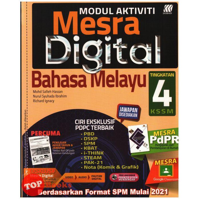 Buy [TOPBOOKS Sasbadi] Modul Aktiviti Mesra Digital Bahasa Melayu