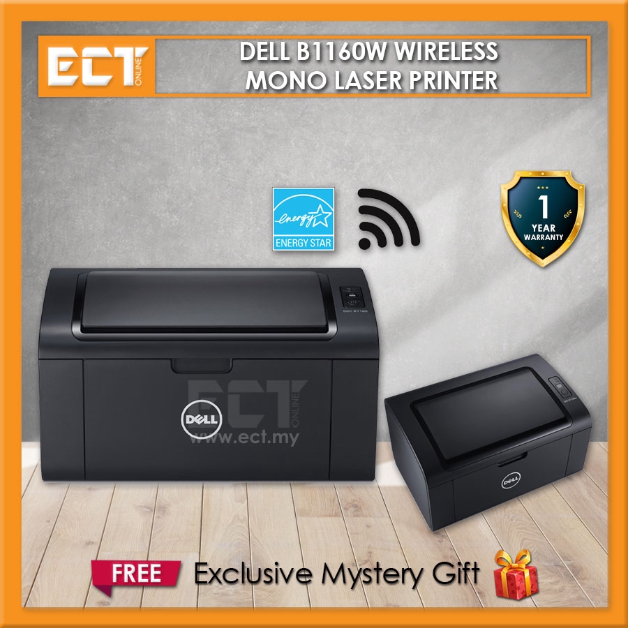 Dell B1160W Wireless Mono Laser Printer (Wireless Print Support) Shopee Malaysia