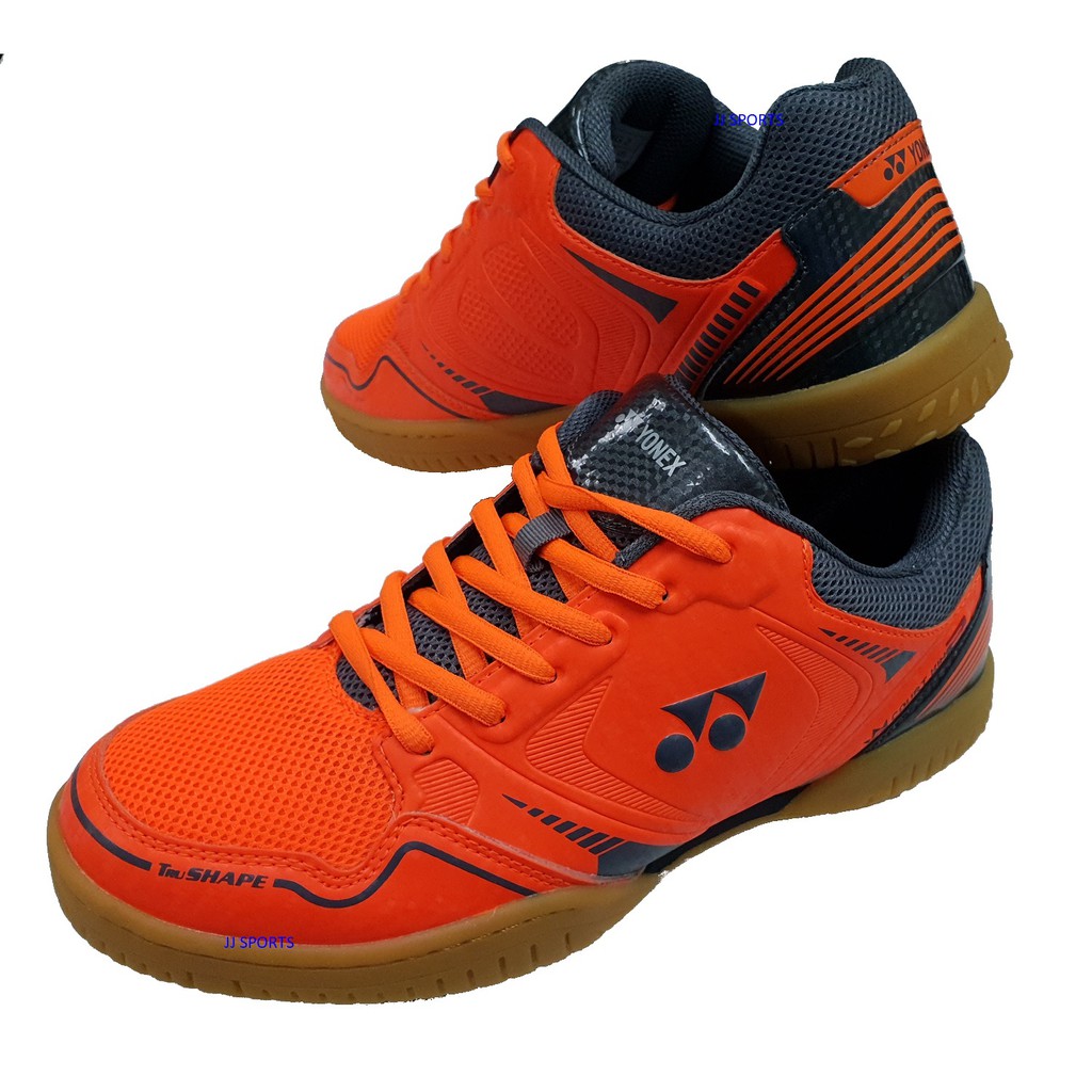 neon orange tennis shoes