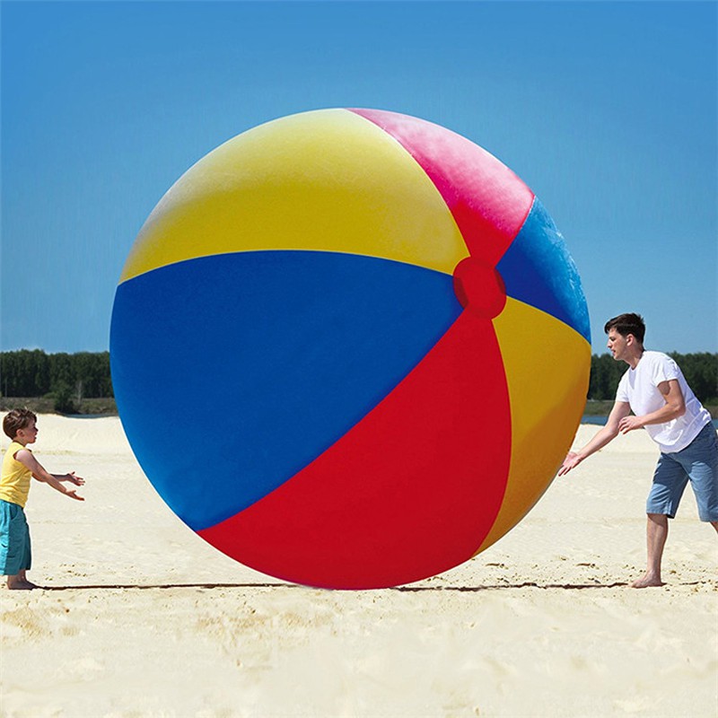 2.2M Inflatable PVC Rainbow Beach Ball Swimming Pool Party Adult Toy Healthy 