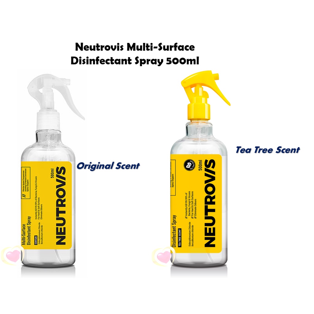 Neutrovis MultiSurface Disinfectant Spray 500ml(Original/Tea Tree scent) Shopee Malaysia