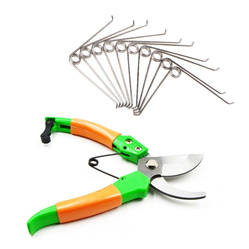 Repair Professional *10Pcs V Shape Steel Compression Spring Gardening Scissors Accessories Tool - Image 3