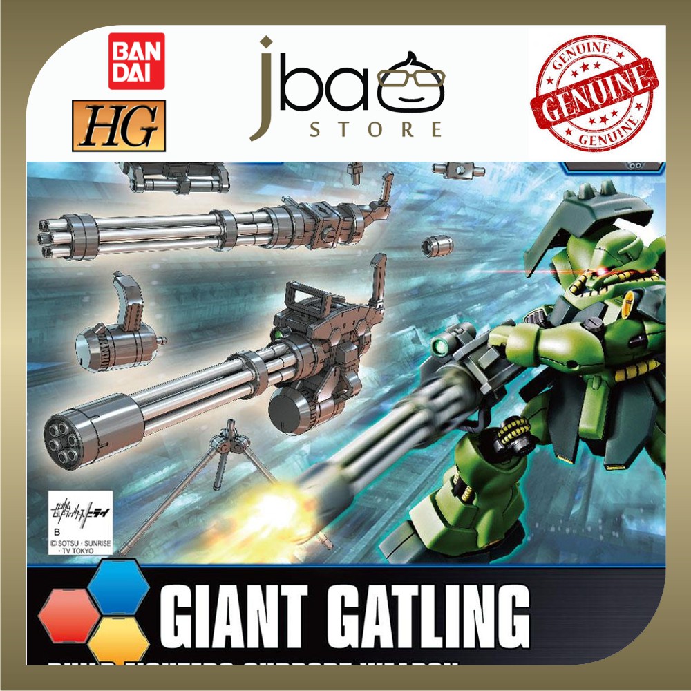 Bandai 1 144 Giant Gatling Hg Custom 023 Build Fighters Support Weapon Shopee Malaysia