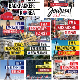 Buku Travel : I'm A Backpacker France , Korea , Jerman , US , Thai , Indonesia , New Zealand, Turki , Jepun ,Eropah , UK