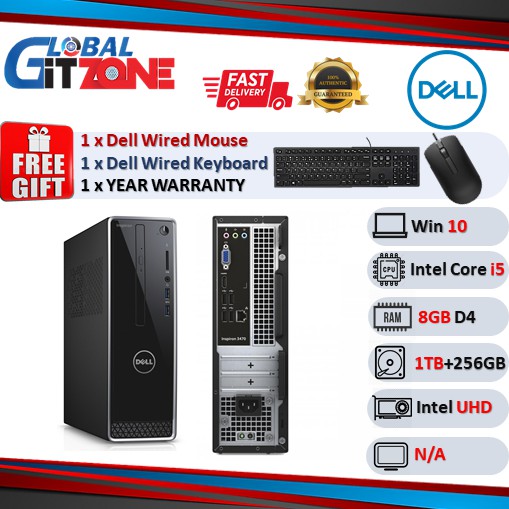 Dell Inspiron 34719482SGW10DFO Small Tower Desktop (i59400, 8GB