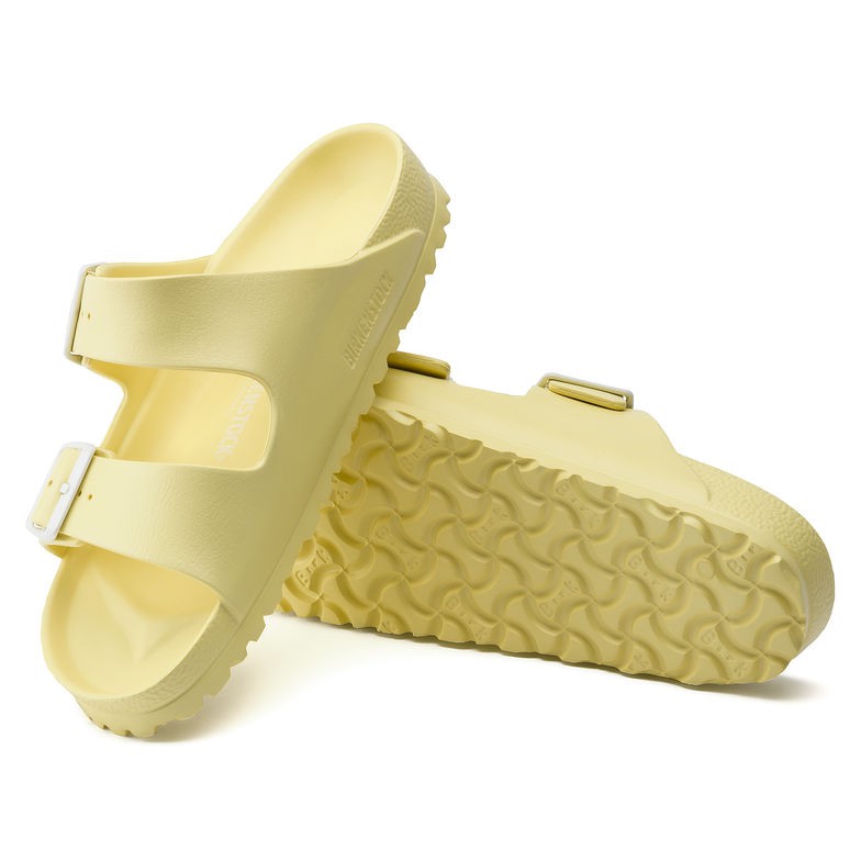 light yellow birkenstocks