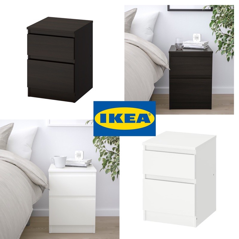 IKEA KULLEN Bedside table bedroom living room,(35x49 cm) , Meja Sisi
