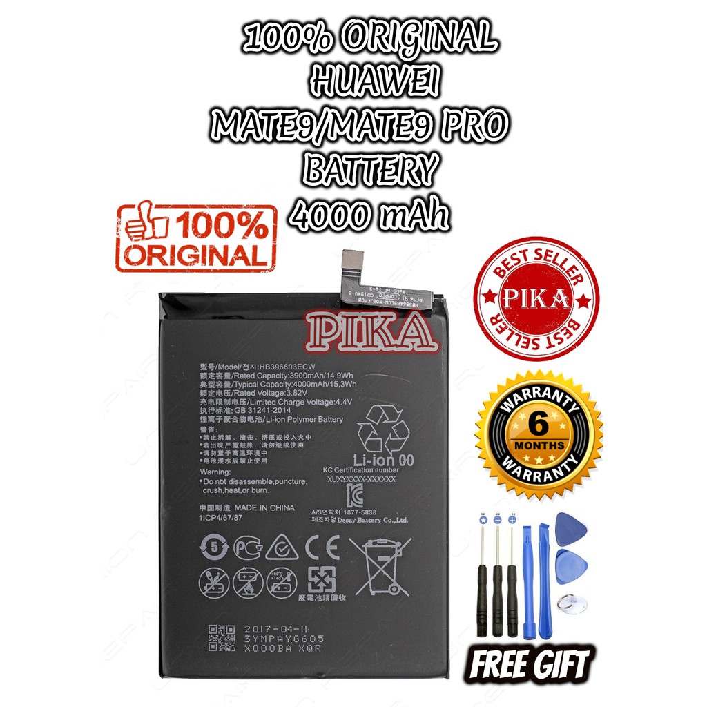 Pika 100 Original Huawei Mate 9 Battery Mate 9 Pro Battery