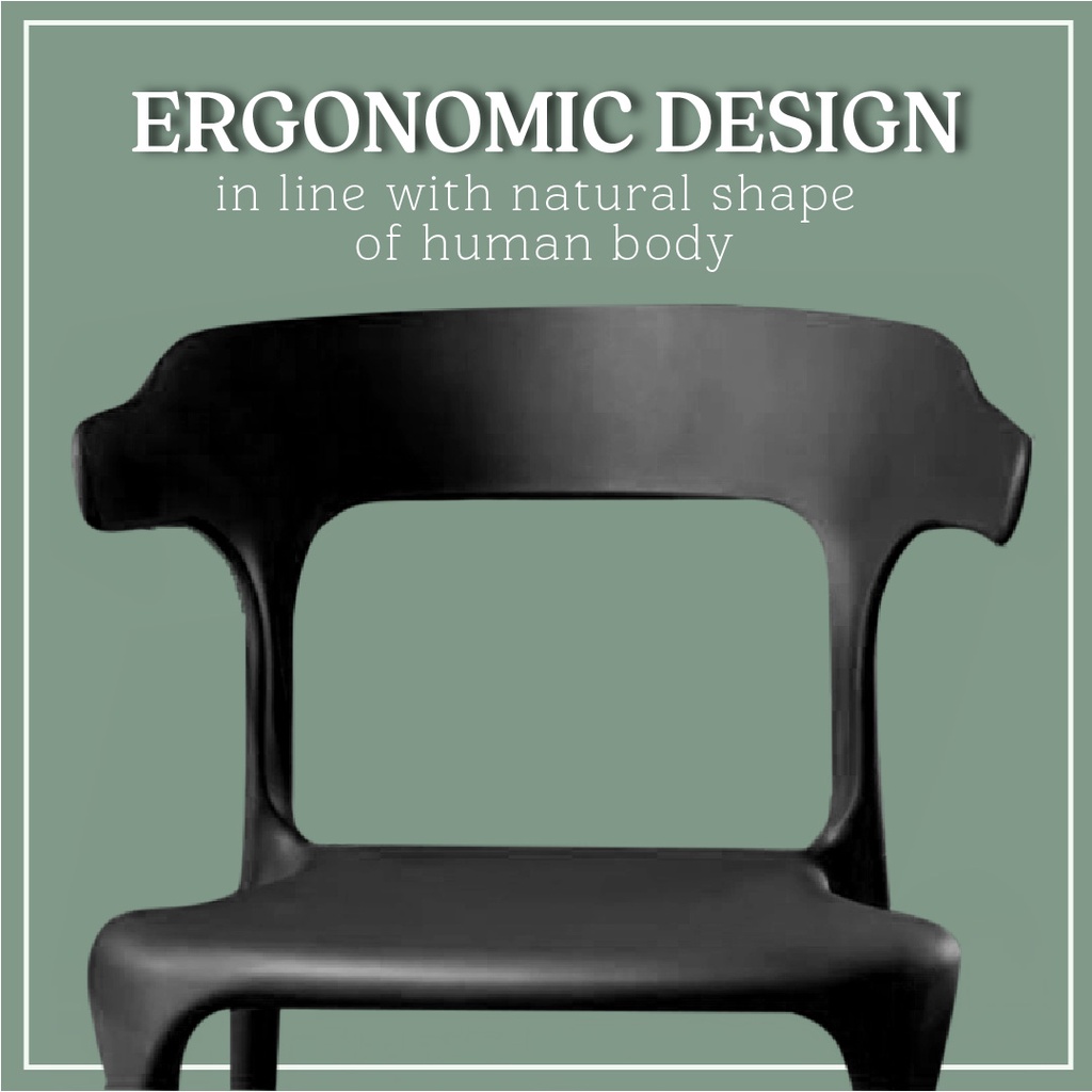 FREE SHIPPING!!! ESTY Designer Chair Simple & Nice Plastic Dining Chair / Kerusi Makan