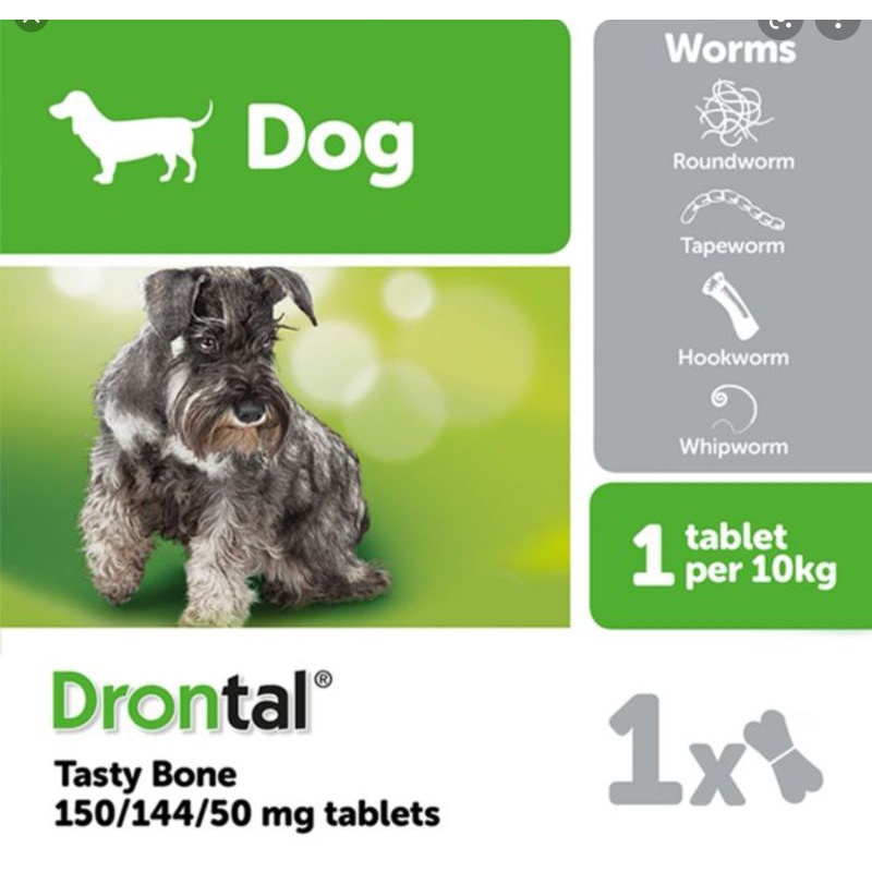 Bayer Drontal Dog Tasty Bone (1 tablet) Shopee Malaysia