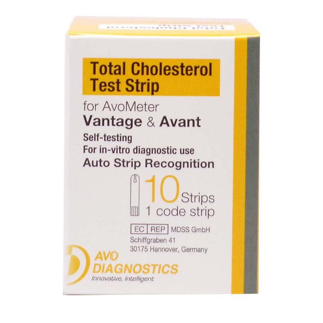 Avometer Total Cholesterol Test Strips 10s Exp 12023 Shopee Malaysia 