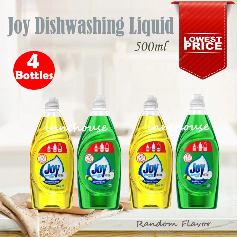 [4 BOTTLES] Joy Hand Dishwashing Liquid Bottle - Pencuci Pinggan(LIME ...