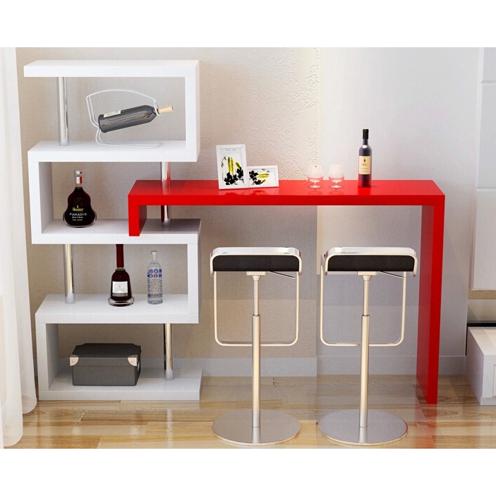 Ready Stock Home Living Room Wall Bar Counter Rotating Table Computer Restaurant Partition Mini Ee Malaysia - Wall Bar Table Ideas