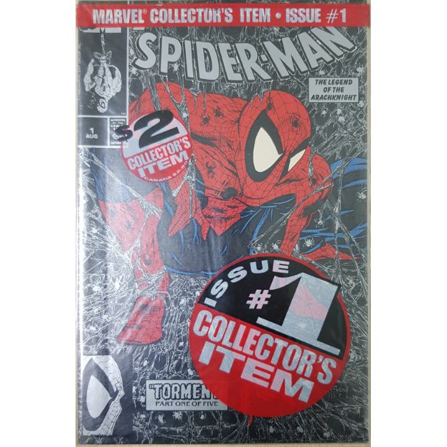 Marvel Comics Spiderman 1 Silver Edition unopened sealed polybag first  issue collector's item Todd McFarlane FZCC | Shopee Malaysia