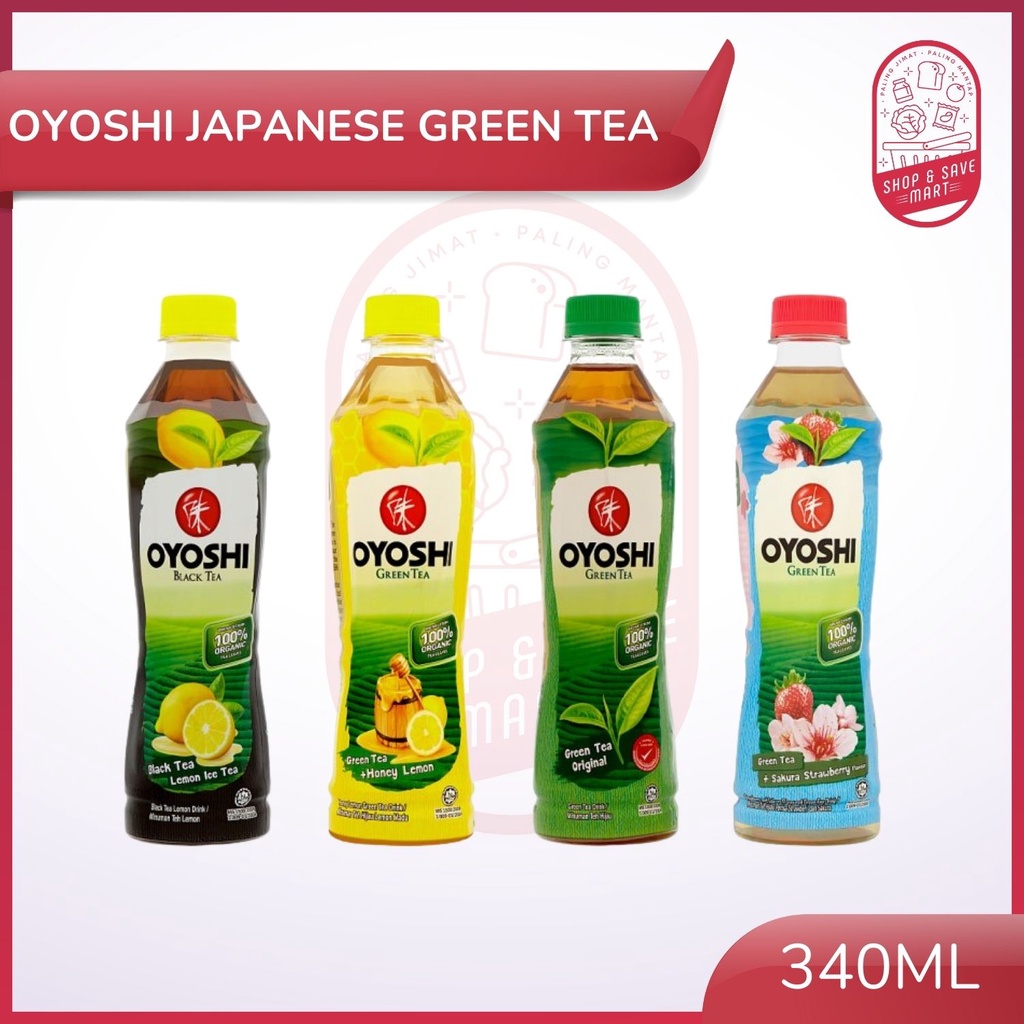 Oyoshi Japanese Green Tea 340ml (Flavor Black Tea / Green Tea