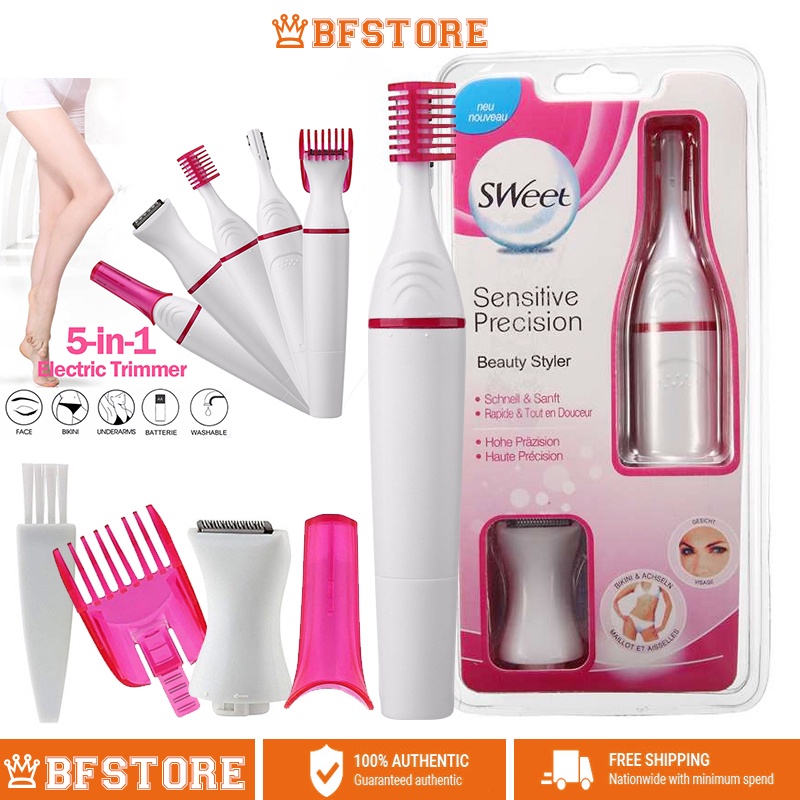 5 In 1 Women Electric Trimmer Hair Removal Shaver Female Shaving Machine Hair  Removal Tool | Shopee Malaysia
