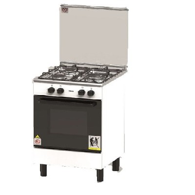 eMarketz ZANUSSI ZCG530W 60CM FREESTANDING 3 GAS BURNER & GAS OVEN