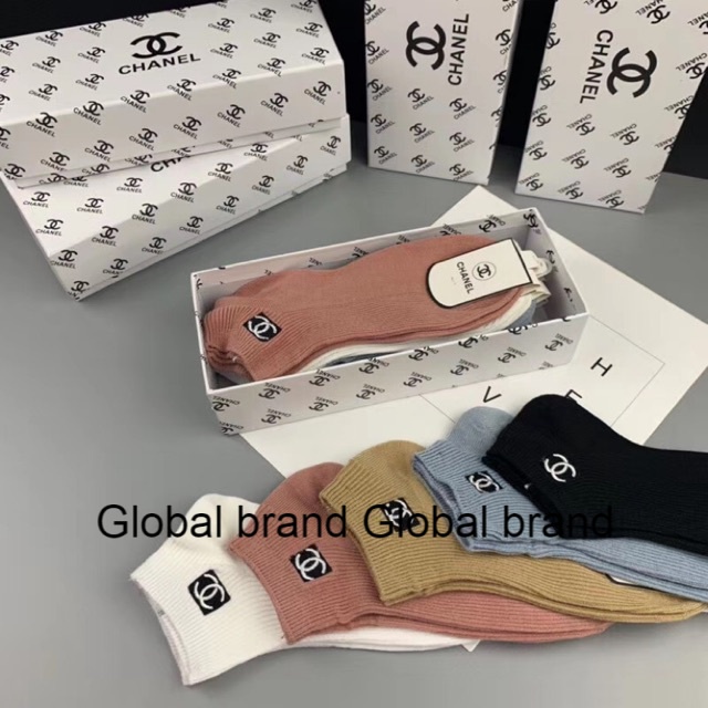 Kaoskaki Chanel M1021 Fashion men's and women's trendy socks | Shopee  Malaysia