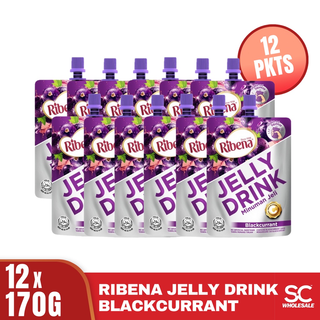 Ribena Jelly Drink Regular Blackcurrant 170g x 12 Shopee Malaysia