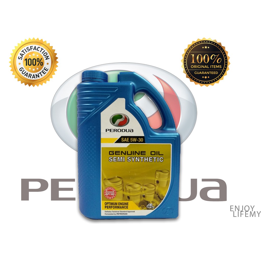 PERODUA SEMI SYNTHECTIC ENGINE OIL(4L) 5w30  Shopee Malaysia