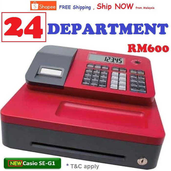 Cash Register Machine Casio Mesin Laci Wang Tunai Drawer SEG1 SEG1 NO