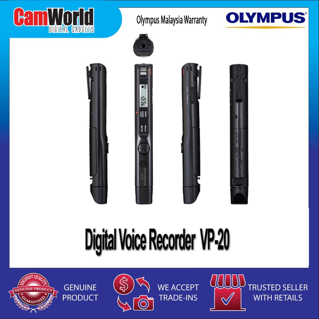 Olympus Digital Voice Recorder VP20 Shopee Malaysia