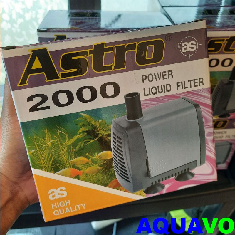 ASTRO 2000 SUBMERSIBLE WATER PUMP / LIQUID FILTER AS-500 L/H BETTA FRY GUPPY MOLLY TETRA GOLD FISH KOI LOBSTER FRESHWATE