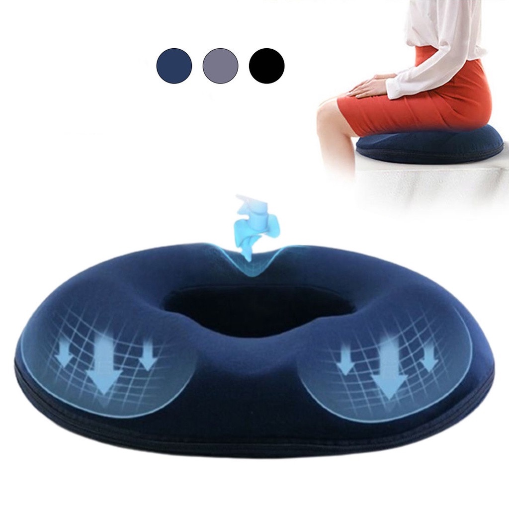 Memory Foam Seat Cushion Coccyx Orthopedic Hemorrhoids Chair Cushion ...