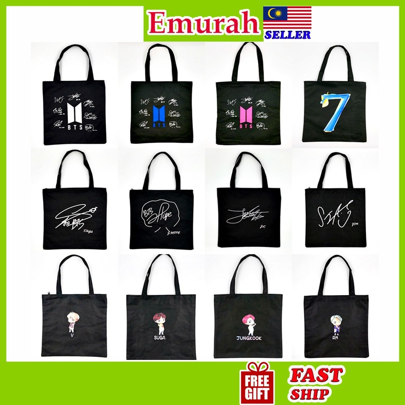 bts canvas bag