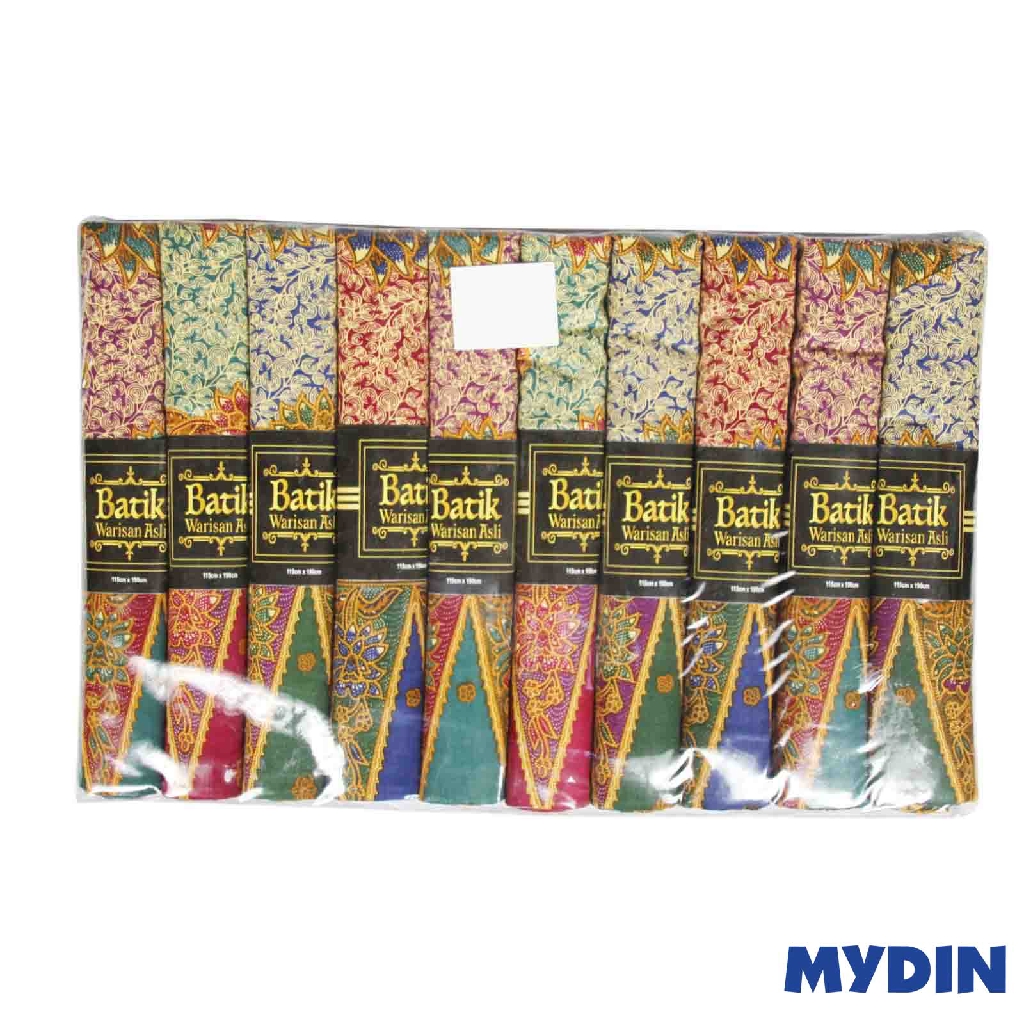 Assorted Batik Sarung Warisan ISPD4D06 (115cm x 185cm x 10pcs)