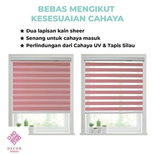 Zebra Blinds / Bidai Zebra / Roller Blinds / Bidai Langsir Indoor ...