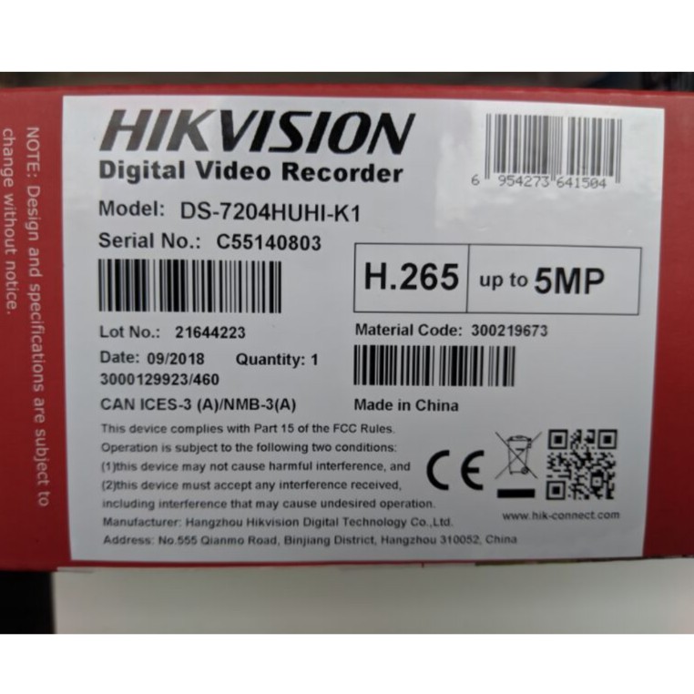 Hikvision Cctv 4 Channel Dvr Full Hd Turbo Ds 74huhi K1 E 4ch 5mp Dvr Shopee Malaysia